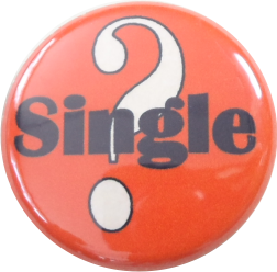 Single ? Button orange